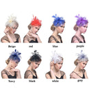 Handmade Bride Mesh Hair Accessories Wedding Photo Hat Headwear(Beige)