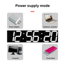 Creative LED Digital Wall Clock Multi-function WIFI Clock, Style:6 Bit Hollow WIFI(White)