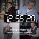 Creative LED Digital Wall Clock Multi-function WIFI Clock, Style:6 Bit Hollow WIFI(White)
