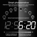 Creative LED Digital Wall Clock Multi-function WIFI Clock, Style:6 Bit Hollow WIFI(White)