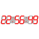 Creative LED Digital Wall Clock Multi-function WIFI Clock, Style:6 Bit Hollow WIFI(Red)