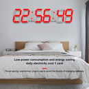 Creative LED Digital Wall Clock Multi-function WIFI Clock, Style:6 Bit Hollow WIFI(Red)
