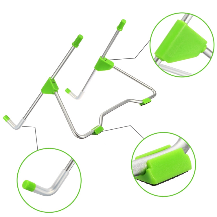 Laptop Cooling Bracket Tablet PC Aluminum Alloy Desktop Adjustable Folding Metal Lazy Bracket(Green)