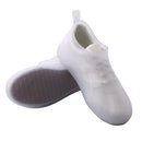 Portable Rain Boots Non-Slip Reusable Waterproof PVC Shoes Covers(White)