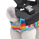 Traveling Portable Pet Chest Backpack Pet Carrier Bag, Size:M(Rainbow striped)