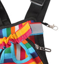 Traveling Portable Pet Chest Backpack Pet Carrier Bag, Size:L(Rainbow striped)