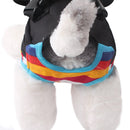 Traveling Portable Pet Chest Backpack Pet Carrier Bag, Size:L(Rainbow striped)