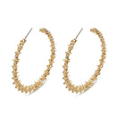 Vintage Round Fashion Earrings Female Jewellery(white)