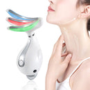 Electric Dolphin Neck Massager Wrinkle Removal Handheld Vibration Neck Face Massage Beauty Instrument Tool(Pearl White)