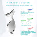 Electric Dolphin Neck Massager Wrinkle Removal Handheld Vibration Neck Face Massage Beauty Instrument Tool(Pearl White)