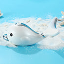 Electric Dolphin Neck Massager Wrinkle Removal Handheld Vibration Neck Face Massage Beauty Instrument Tool(Pearl White)