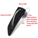 Smart Voice Translator Bluetooth Translation Headset Wireless Bluetooth 5.0 Earphone Instant Translator 28 Language(Grey)