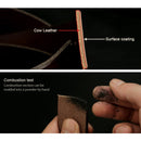 Men Pin Buckle Two-layer Cowhide Belt Pure Leather Pants Belt, Belt Length:115cm( brown)