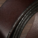 Men Pin Buckle Two-layer Cowhide Belt Pure Leather Pants Belt, Belt Length:115cm( brown)
