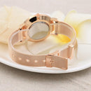 Arabic Digital Stainless Steel Mesh Strap Watch for Men / Women(Rose Gold)