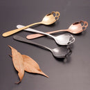 2 PCS Stainless Skull Shape Ice Cream Tea Spoons Kitchen Tools Food Drade Tea Coffee Milk Spoon Natural