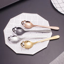 2 PCS Stainless Skull Shape Ice Cream Tea Spoons Kitchen Tools Food Drade Tea Coffee Milk Spoon Titanium Black