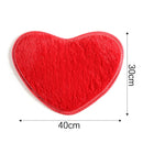 Heart Shape Non-slip Bath Mats Kitchen Carpet Home Decoration(Silver Grey)
