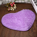 Heart Shape Non-slip Bath Mats Kitchen Carpet Home Decoration(Purple)