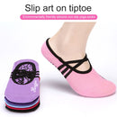 1 Pair Sports Yoga Socks Slipper for Women Anti Slip Lady Damping Bandage Pilates Sock(Pink)