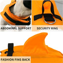 Summer Pet Life Jacket Dog Safety Clothes Dogs Swimwear Pets Safety Swimming Suit, Size:S(Yellow)