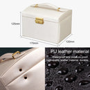 Simple Portable Jewelry Box Earrings Ring Storage Consolidation Box with Drawers, Size : 17.5 x 14 x 13cm(Violet)