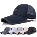 Outdoor Quick-drying Mesh Breathable Baseball Cap for Men(Gray)