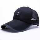 Outdoor Quick-drying Mesh Breathable Baseball Cap for Men(Beige)