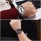 CURREN 8023 Men Stainless Steel Analog Sport Quartz Watch(Silver case gold face)