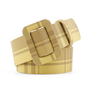 Ladies Candy Color Wide Leather Belt without Holes, Size: 105 x 4.3cm, Belt Length:105cm(YELLOW)