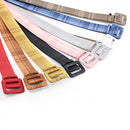 Ladies Candy Color Wide Leather Belt without Holes, Size: 105 x 4.3cm, Belt Length:105cm(YELLOW)