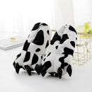 Unisex Autumn and Winter Super Soft Velvet Cartoon Paw Shoes Parent-Child Thickening Non-Slip Plush Cotton Slippers, Size:Adult Small Size 35-40(Cow)
