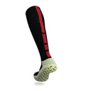 Thick Non-Slip High Knee Socks Breathable Comfortable Wear-Resistant Man Football Socks(Black)