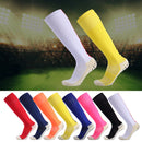 Thick Non-Slip High Knee Socks Breathable Comfortable Wear-Resistant Man Football Socks(Black)