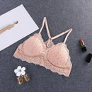 Sexy Lace Y Shape Strap Bra Women Seamless Bra, Cup Size:One Size( Apricot)