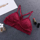 Sexy Lace Y Shape Strap Bra Women Seamless Bra, Cup Size:One Size(Wine Red)