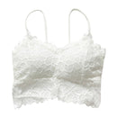 Lace Shapewear Sleeveless Underwear, Cup Size:One Size(White)