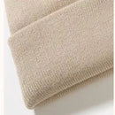 0-12 Months Autumn and Winter Children Earmuffs Knitted Wool Cap + Letter Scarf Set, Size:38-46CM(Khaki)