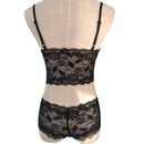 3 PCS Sexy Lace Ladies Underwear Bra And Panty Set, Size: XXXL(Black)