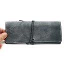 Retro Leather Sunglasses Case Handmade Soft Eyeglasses Protector Bag(Gray)