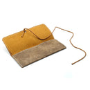 Retro Leather Sunglasses Case Handmade Soft Eyeglasses Protector Bag(Black)