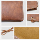 Retro Leather Sunglasses Case Handmade Soft Eyeglasses Protector Bag(Red)