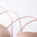 Summer Cross Front Buckle Bra Girl Beautiful Back, Size:One Size(Black)