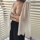Summer Cross Front Buckle Bra Girl Beautiful Back, Size:One Size(Black)
