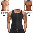 Men Zipper Vest Abdomen Corset Fitness Clothing, Size:XXL(Grey)
