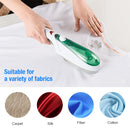 Handheld Garment Steamer Brush Portable Clothes Steam Iron, US Plug 110V(Green)