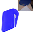 Plastic Mini Letter Knife Letter Mail Envelope Opener Safety Paper Guarded Cutter Blade Office Equipment(Blue)