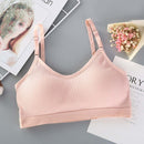 Seamless Bras Full Cup Wire Sleep Bra for Women, Size:One size(Pink)
