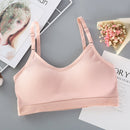 Seamless Bras Full Cup Wire Sleep Bra for Women, Size:One size(Pink)