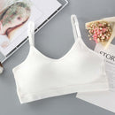 Seamless Bras Full Cup Wire Sleep Bra for Women, Size:One size(White)
